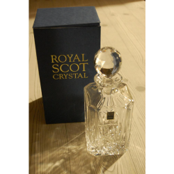 Royal Scot Crystal Highland Square Spirit Decanter Gift boxed